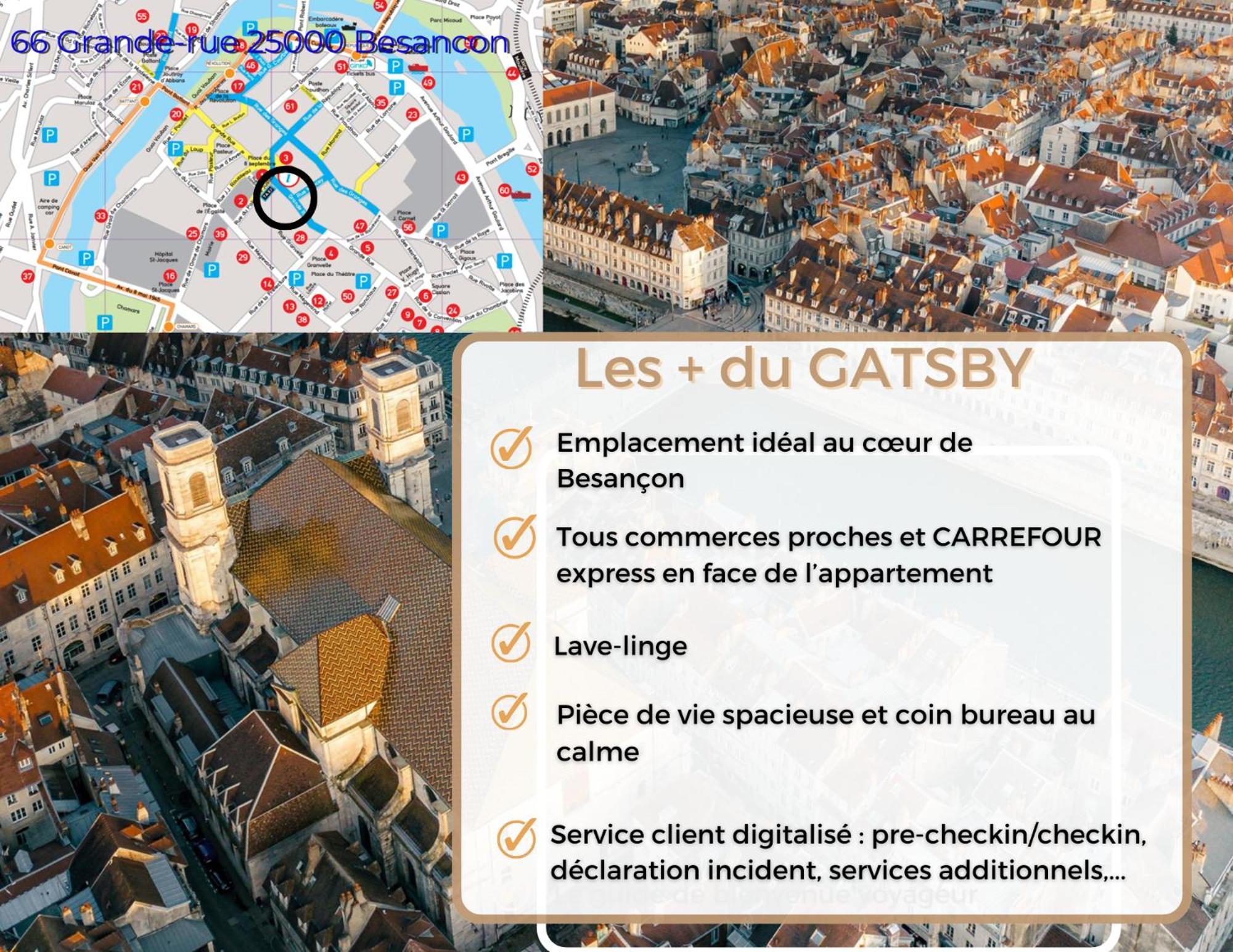 Hypercentre Calme - Le Gatsby - Coconhome Besançon Exterior foto